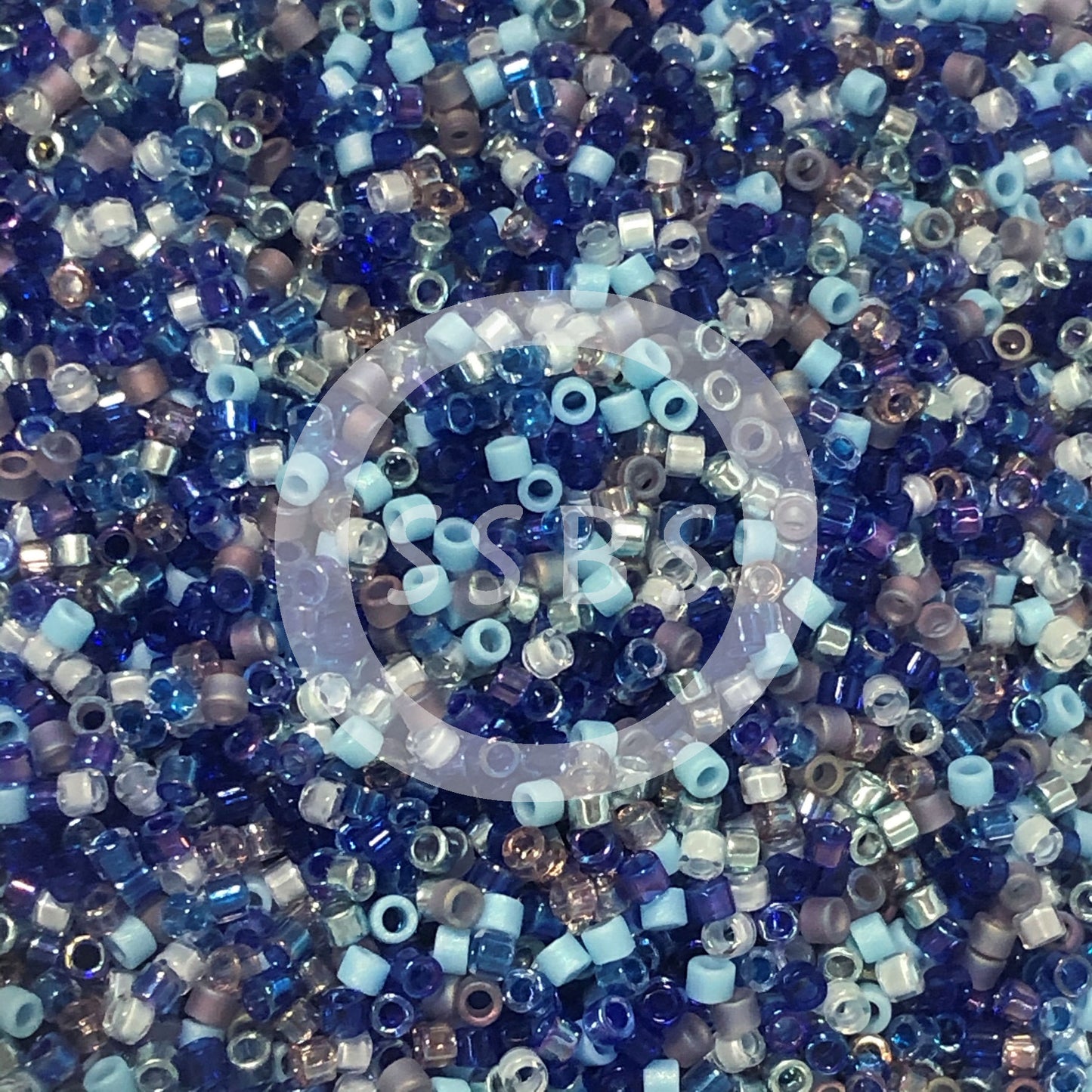 Miyuki Delica DB-MIX11 11/0 Perles cylindre/tube de mélange bleu caribéen - 5 ou 10 g