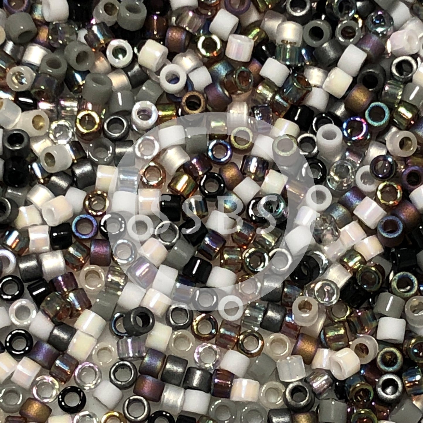 Miyuki Delica DB-MIX13 11/0 Pebblestone Mix válec/tube korálky - 5 nebo 10 g