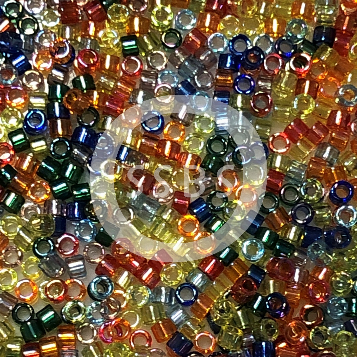 Miyuki Delica DB-MIX17 11/0 Rainbow AB Mix válec/tube korálky - 5 nebo 10 g