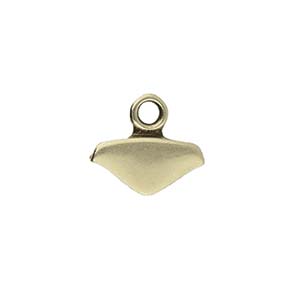 Cymbal™ Mikronisi Chevron Bead Endings™, 10.2 x 9 mm - 24K Gold Plated, Antique Silver Plated or Antique Brass Plated - 1 Pair