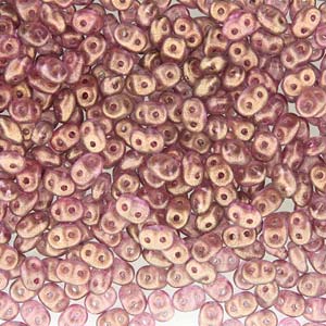 Matubo Superduo 2,5 x 5 mm 00030-29259 Perles roses persanes Halo - 5 ou 10 g