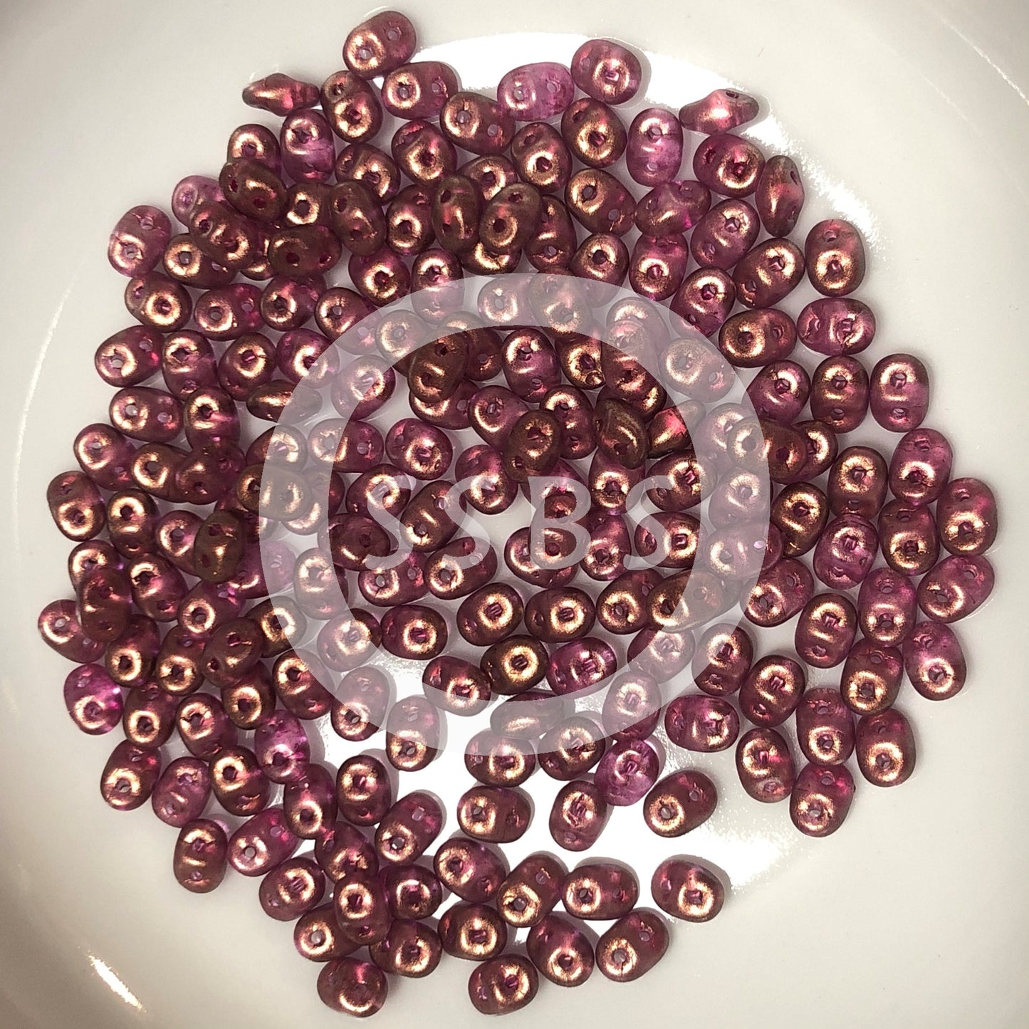 Matubo Superduo 2,5 x 5 mm 00030-29259 Perles roses persanes Halo - 5 ou 10 g