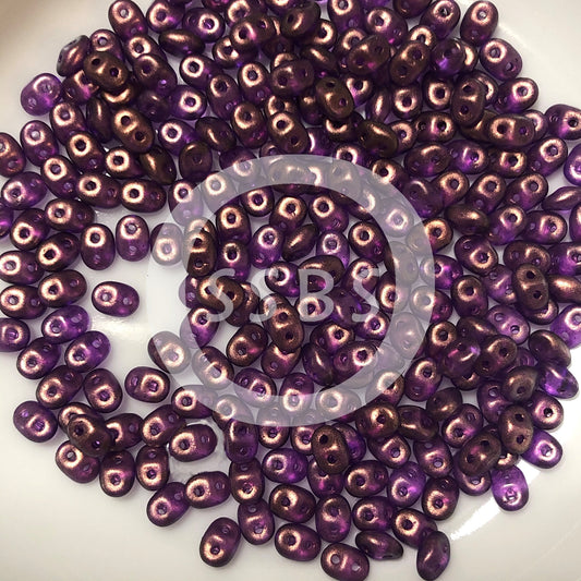 Matubo Superduo 2,5 x 5 mm 00030-29262 Perles Halo Magenta - 5 ou 10 g