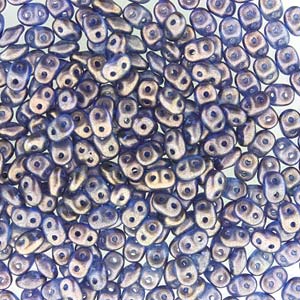 Matubo Superduo 2,5 x 5 mm 00030-29264 Perles bleu céruléen Halo - 5 ou 10 g