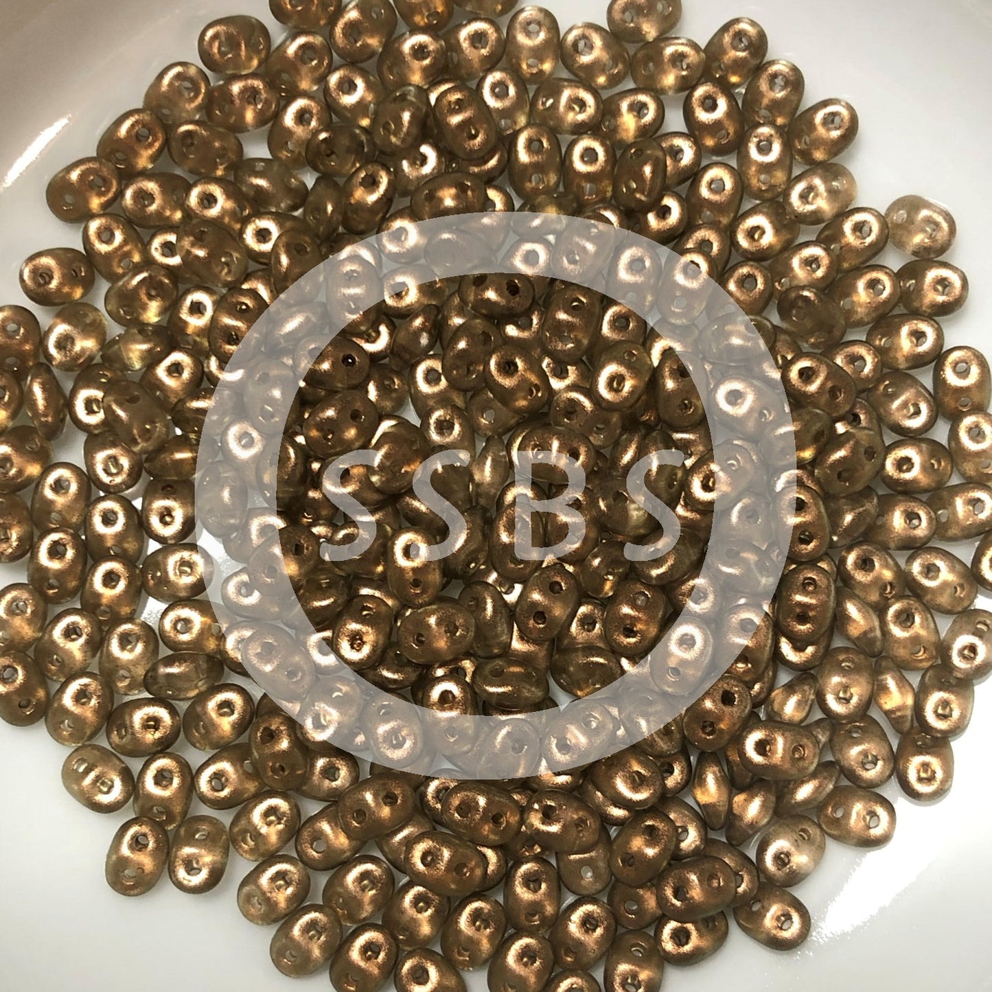Matubo Superduo 2,5 x 5 mm 00030-29270 Perles Halo Champagne - 5 ou 10 g