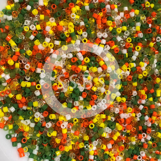 Miyuki Delica DB-MIX033 11/0 Perles de cylindre/tube d’infusion de cristal - 5 ou 10 g