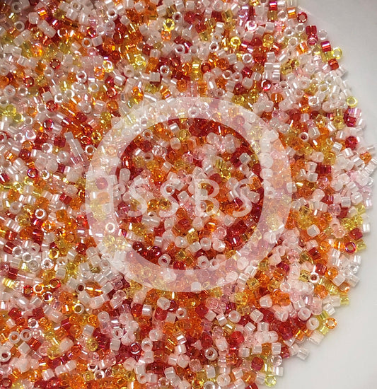 Miyuki Delica DB-MIX051 11/0 Hawaiian Leis Mix Cylindre/Tube Perles - 5 ou 10 g