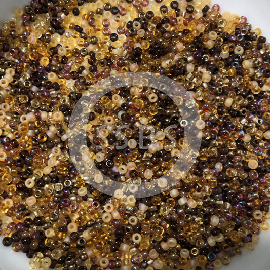 Miyuki 11-MIX04  11/0 Wheatberry Mix Seed Beads - 5 or 10 gm