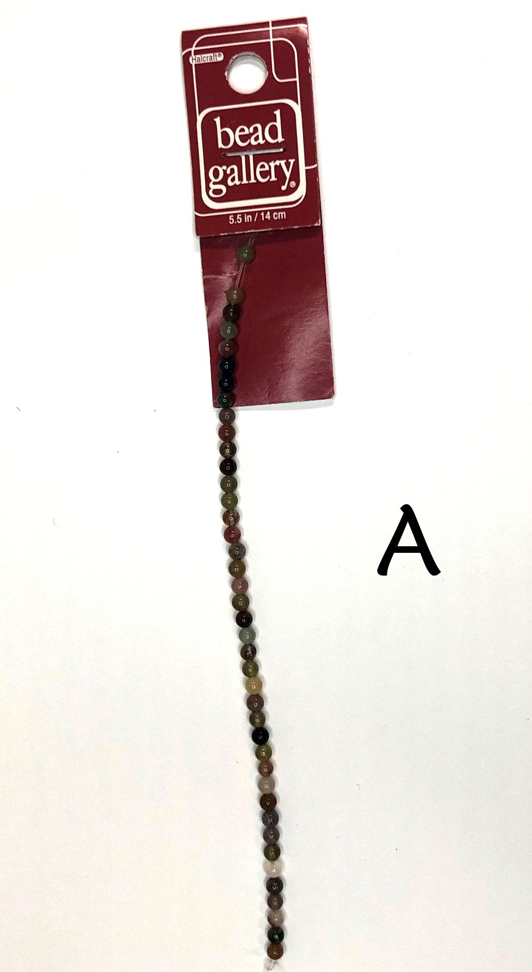 Bead Gallery Perles rondes en pierre semi-précieuse fantaisie en jaspe, 3 mm - 40 perles - Fil A, B ou C