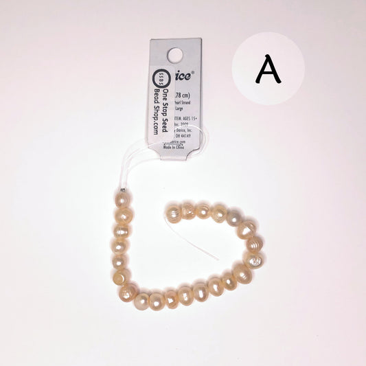 Darice Freshwater Cultura Light Pink Large Pearl Strand, Approximately 8 mm - 23 Pearls