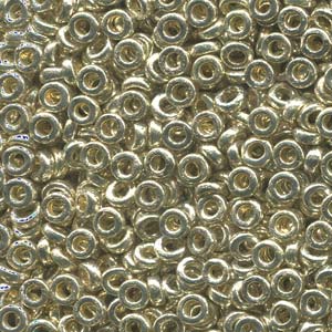 Miyuki SPR2-4201 Argent galvanisé 2,2 x 1 mm Perles d'espacement en verre - 5 ou 10 g