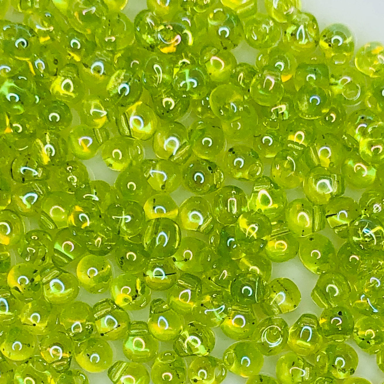 Miyuki Drop 2,8 mm DP28-258 Perles AB Vert Chartreuse Transparent - 5 ou 10 g