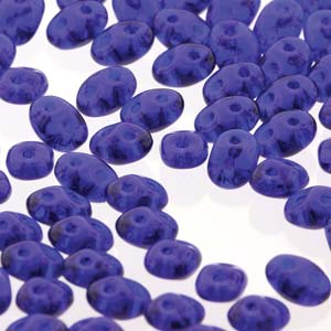 Matubo Superduo 2.5 x 5 mm 30090  Sapphire Beads - 5 or 10 gm