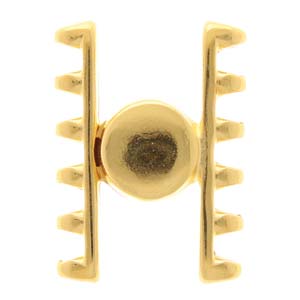 Cymbal™ Ateni VI SuperDuo Magnetic Clasp, 18 x 24.3 mm, 24K Gold Plated, Antique Silver Plated, Antique Brass Plated or Rose Gold Plated - 1 Clasp