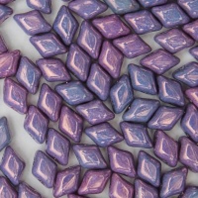 Matubo Mini Gemduo 6 x 4 mm 03000-15726 Vega on Chalk Beads - 20, 30, 40 or 50 Beads
