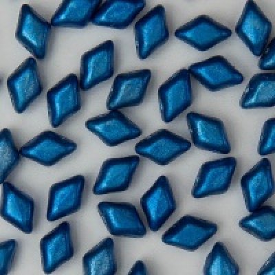 Matubo Mini Gemduo 6 x 4 mm 23980-24203 Metalust Crown Blue Beads - 50 Beads