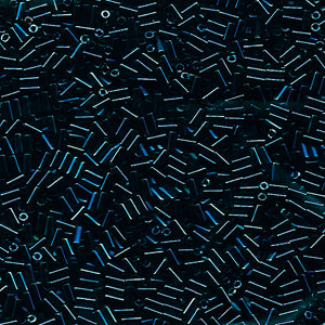 Miyuki BGL1-452 #1 Metallic Blue Iris Bugle Beads, 3 mm - 5 nebo 10 g
