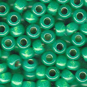 Miyuki 6-646   6/0 Dyed Green Lined Alabaster Seed Beads - 5 or 10 gm