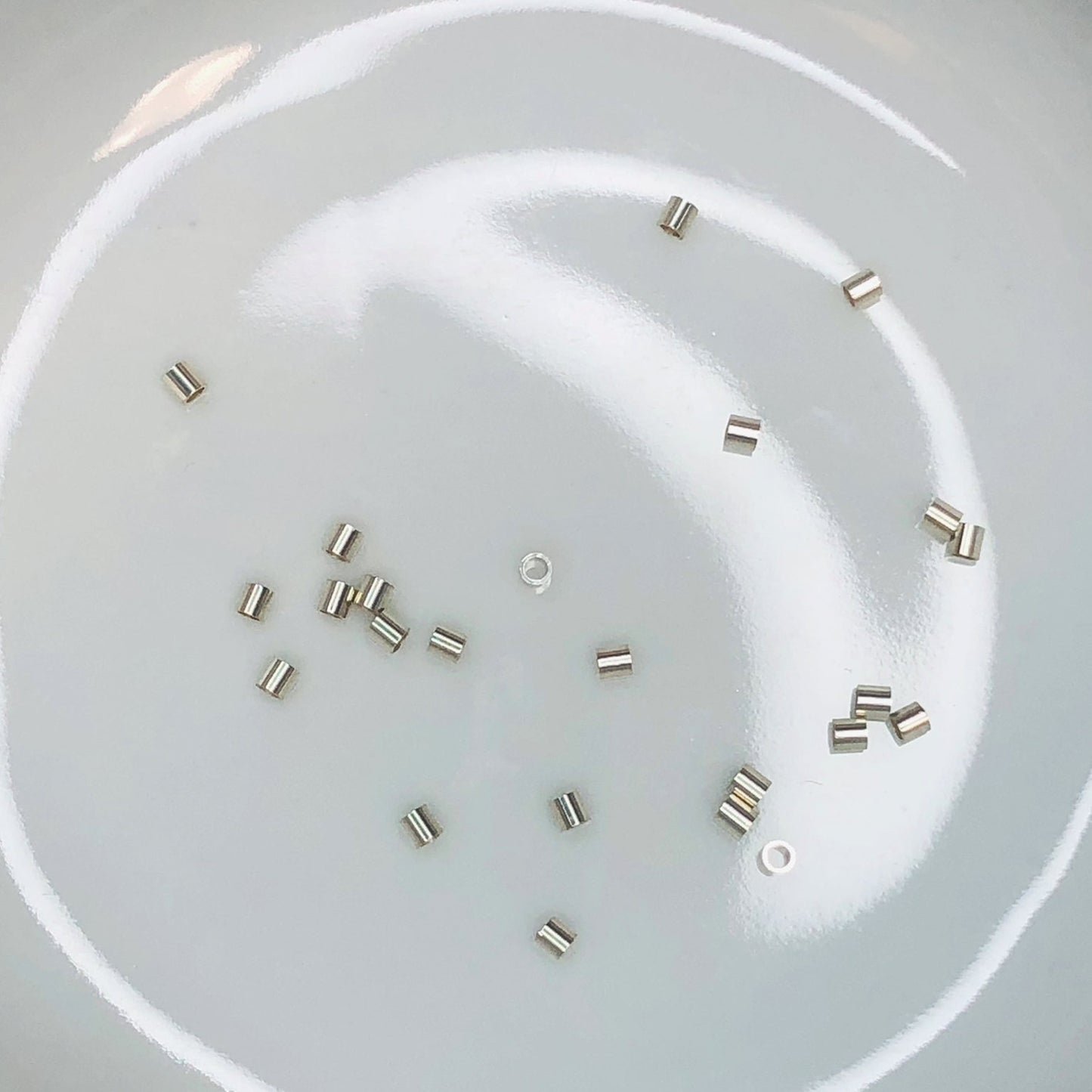 Sterling Silver Crimp Tube Beads - 2 mm - 24 Beads