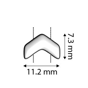 Boucles d'oreilles Cymbal™ Ganema Chevron - 11,2 x 7,3 mm - Plaqué laiton antique, plaqué or 24 carats ou plaqué argent antique - 1 paire