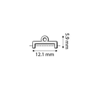 Cymbal™ Topolia II 11/0 Delica (DB) Bead Endings™, 12.1 x 5.9 mm - Antique Brass Plated, 24K Gold Plated or Antique Silver Plated - 2 Beads