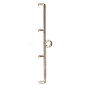 Cymbal™ Topolia IV 11/0 Delica (DB) Bead Endings™, 33,4 x 6 mm - Plaqué laiton antique, plaqué or 24 carats ou plaqué argent antique - 2 perles