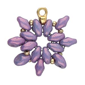 Cymbal™ Remata Superduo Bead Endings™, 3.3 x 5.4 mm - Antique Brass Plated, 24K Gold Plated or Antique Silver Plated- 1 Pair