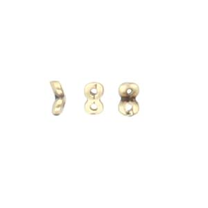 Cymbal™ Kaparia Superduo Side Beads™, 5,4 x 3,3 mm - Plaqué laiton antique, plaqué or 24 carats ou plaqué argent antique - 2 perles
