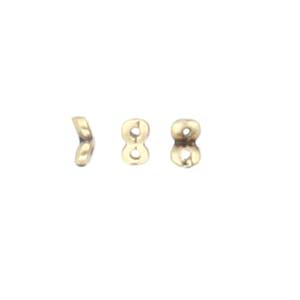 Cymbal™ Kaparia Superduo Side Beads™, 5.4 x 3.3 mm - Antique Brass Plated, 24K Gold Plated or Antique Silver Plated - 2 Beads