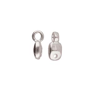 Cymbal™ Vourkoti Superduo Bead Endings™, 3,3 X 8 mm - Plaqué laiton antique, plaqué or 24 carats ou plaqué argent antique - 1 paire
