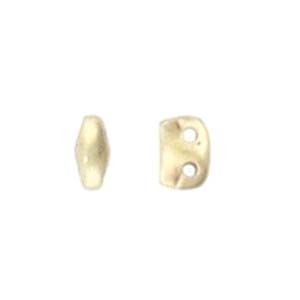Cymbal™ Vitali Superduo Bead Substitutes™, 5,5 x 2,7 mm - Plaqué laiton antique, plaqué or 24 carats ou plaqué argent antique - 2 perles