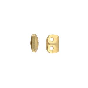 Cymbal™ Vitali Superduo Bead Substitutes™, 5.5 x 2.7 mm - Antique Brass Plated, 24K Gold Plated or Antique Silver Plated - 2 Beads