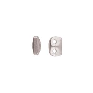 Cymbal™ Vitali Superduo Bead Substitutes™, 5,5 x 2,7 mm - Plaqué laiton antique, plaqué or 24 carats ou plaqué argent antique - 2 perles