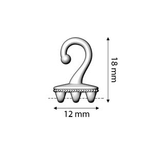 Fermoir à crochet et à œil Cymbal™ Mesaria III Superduo, 12 x 10,2 mm et 12 x 18 mm, - Plaqué laiton antique, plaqué or 24 carats ou plaqué argent antique - Les crochets et les yeux sont vendus séparément