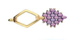 Perles de connecteur Cymbal™ Kotroni Superduo, 31,3 x 15,6 mm - Plaqué laiton antique, plaqué or 24 carats ou plaqué argent antique - 2 connecteurs