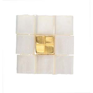 Cymbal™ Voutakos Tila Bead Substitute™, 5,0 x 5,0 mm - Plaqué laiton antique, plaqué or 24 carats ou plaqué argent antique - 2 perles