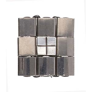 Cymbal™ Voutakos Tila Bead Substitute™, 5,0 x 5,0 mm - Plaqué laiton antique, plaqué or 24 carats ou plaqué argent antique - 2 perles