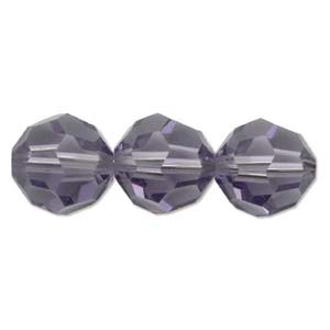 Swarovski Crystal 5000 5 mm Tanzanite Faceted Round Beads - 24 Beads