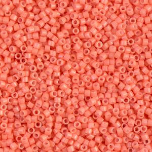 Miyuki Delica DB2112 11/0 Duracoat Opaque Dark Salmon Cylinder/Tube Beads, 5 nebo 10 gm