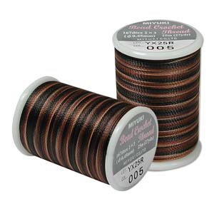 Miyuki Bead Crochet Polyester Thread - Pebblestone #005, 167dtex (0.45 mm) - 27 yards - 1 Spool