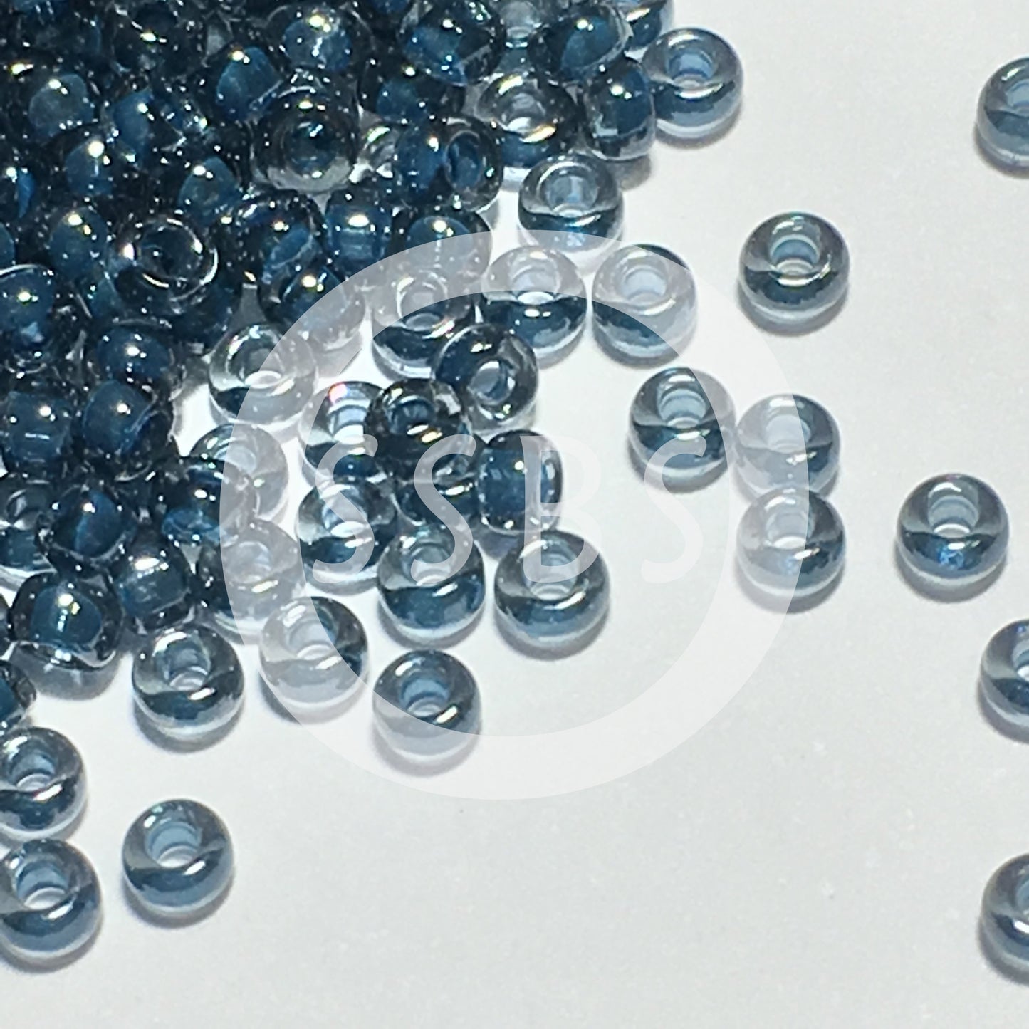 Miyuki 11-390 11/0 Perles de rocaille lustre bleu acier transparent - 5 ou 10 g