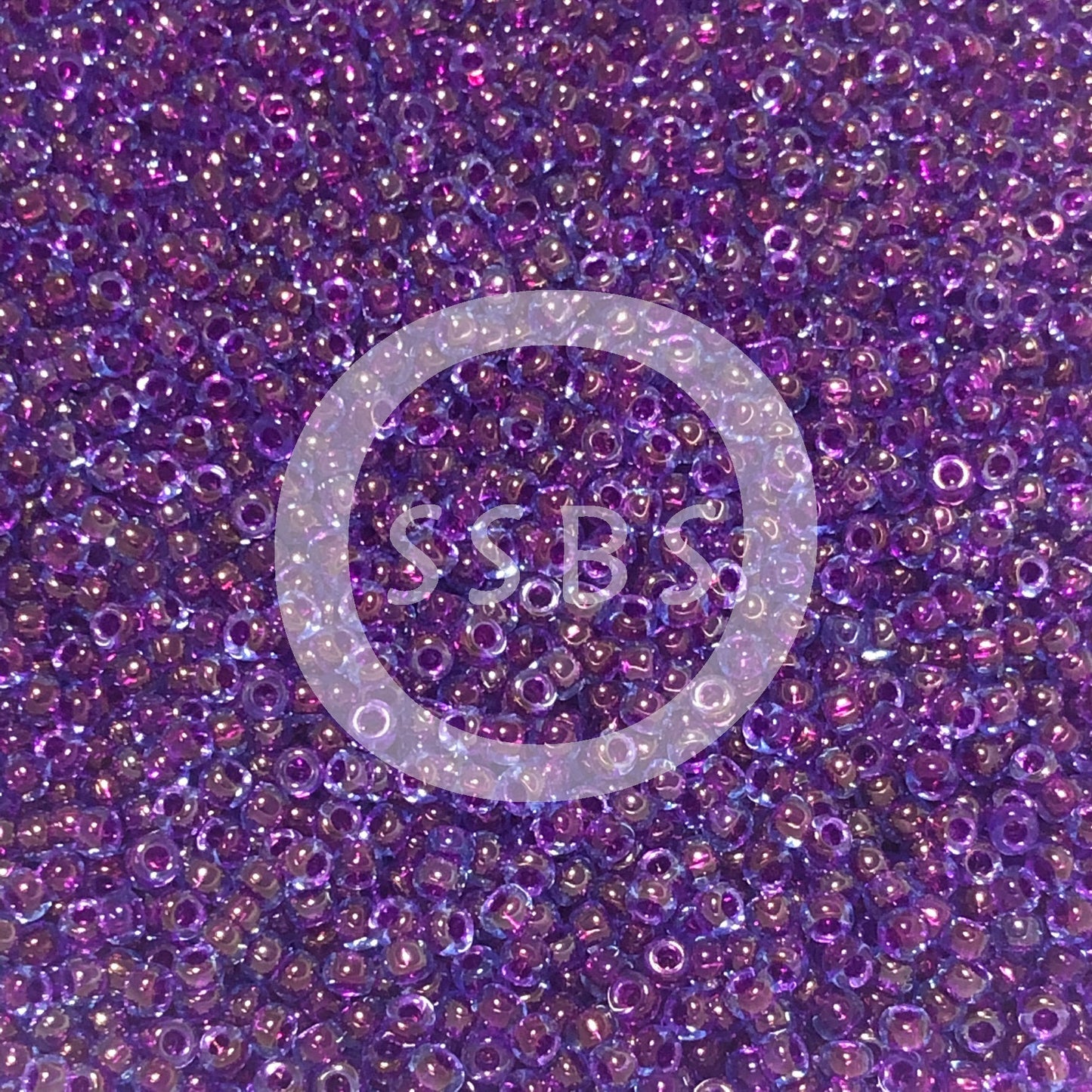 Miyuki 11-352 11/0 Purple Lined Aqua Seed Beads - 5 or 10 gm