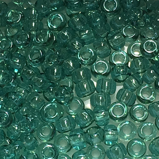 Miyuki 8-2445   8/0 Transparent Sea Foam Luster Seed Beads - 5 gm