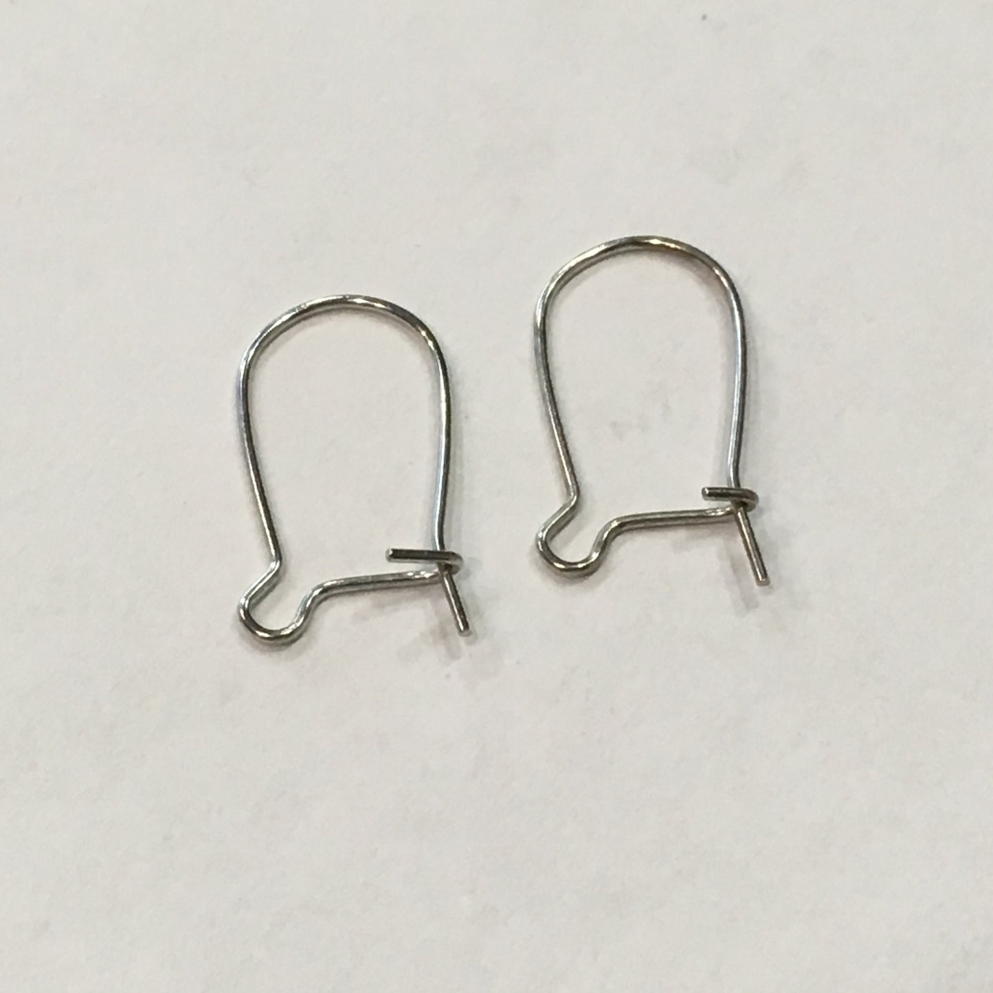 23-Gauge 16 mm Stainless Steel Hypoallergenic Kidney Ear Wires - 1 Pair