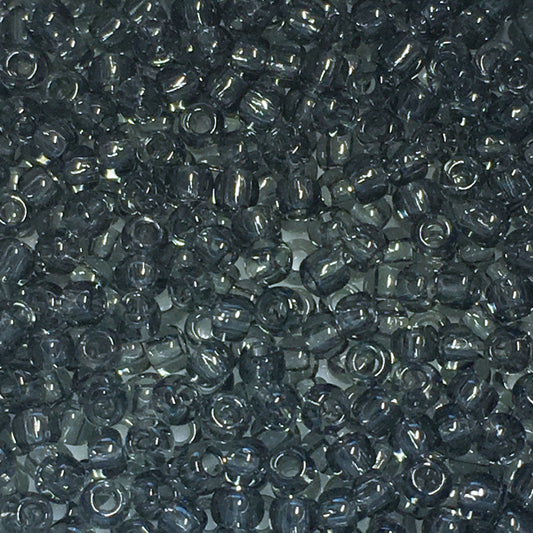 TOHO TR-11-9B  11/0 Transparent Black Diamond Seed Beads, 5 gm