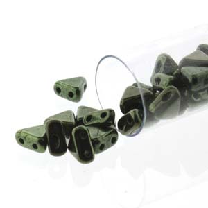 Kheops® par Puca® 23980-14495 Metallic Green Beads, 6 mm, 5 gm