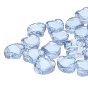 Matubo Ginko 7,5 mm 00030-14464 Perles bleues transparentes brillantes - 20 perles
