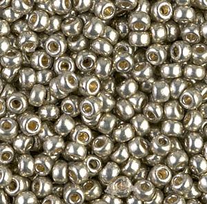 Miyuki 8-4221 8/0 Duracoat Galvanized Light Smoky Cínové rokajlové perličky - 5 nebo 10 g