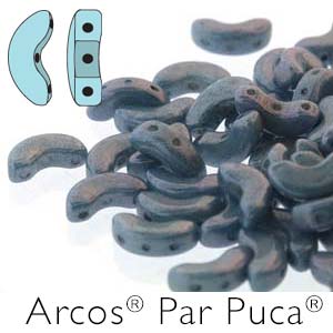 Arcos Par Puca 5 x 10 mm 03000-14464 Opaque Blue Grey, 5 x 10 mm - 26 Beads on 5 gm Card
