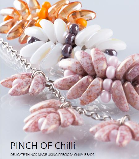 Pinch of Chilli Necklace Earrings Hair Clip Free Digital Download Beading Pattern/Tutorial/Instructions/How To (Click on Link Below)